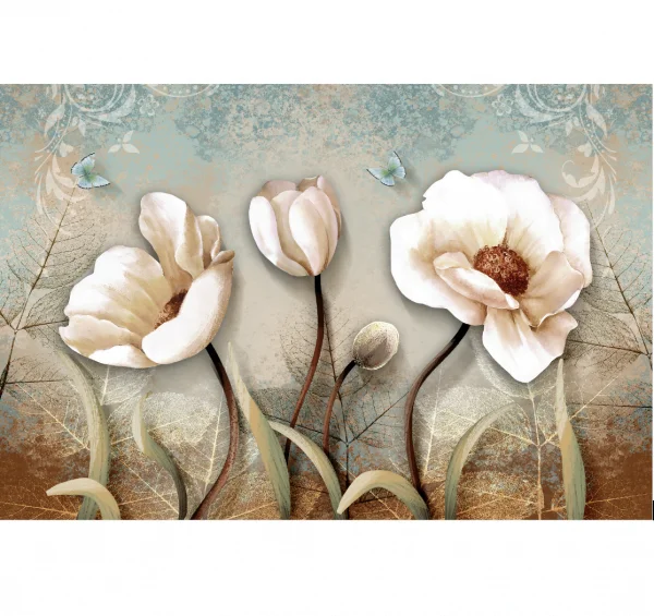 BT 1749675551, Fine Art "White Flowers", 50x70cm