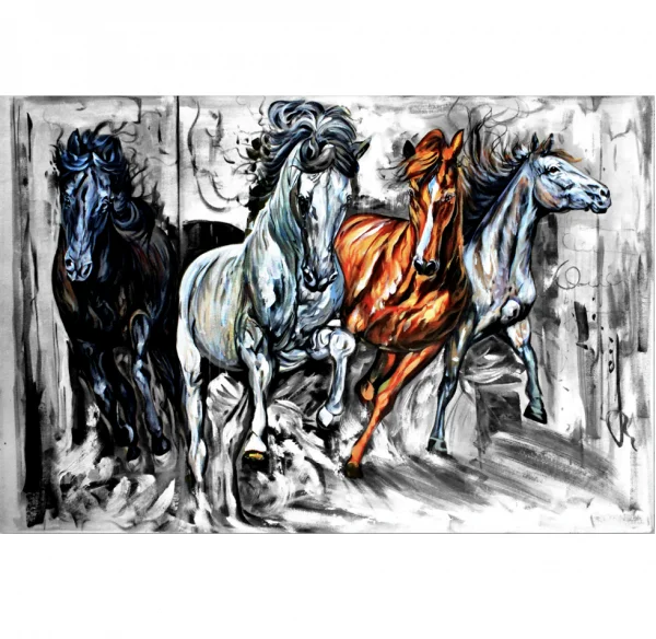 BT 1754614820, Fine Art "Running Horses", 50x70cm