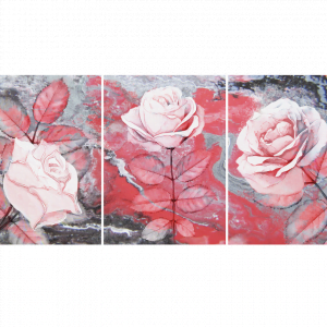 BT1144511651, Fine Art “Roses”, 3pcs, 50x120cm