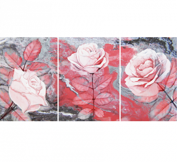 BT1144511651, Fine Art "Roses", 3pcs, 50x120cm