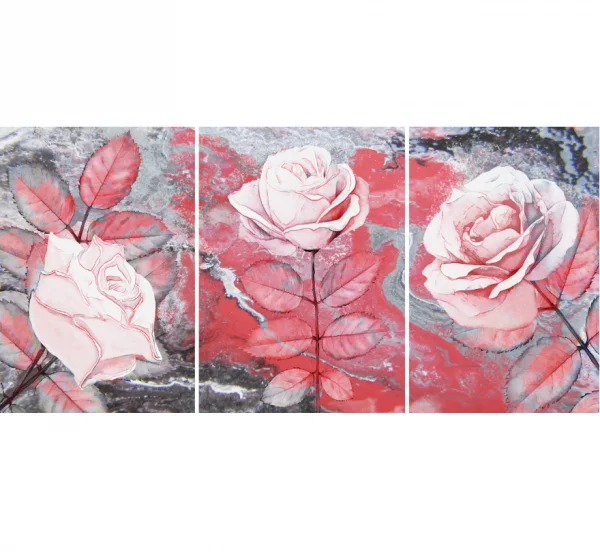 BT1144511651, Fine Art "Roses", 3pcs, 50x120cm