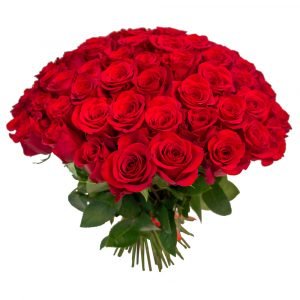 Bouquet with 70 premium red roses