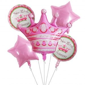 Balloons set of 5pcs New Little Princess for babyshowers BSG-5P009