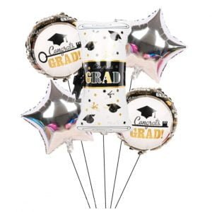 Balloons set of 5pcs Graduation Congrats-FBG-5P027