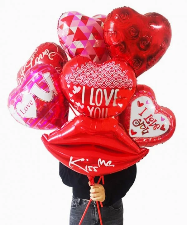 Balloons Heart set of 7pcs-H-1P015L