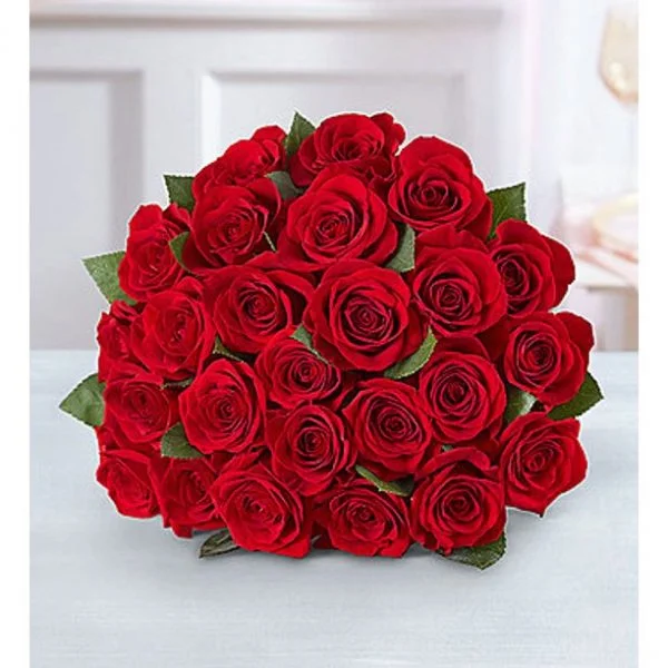 "My Sweet Love" 24 red roses with greeneries