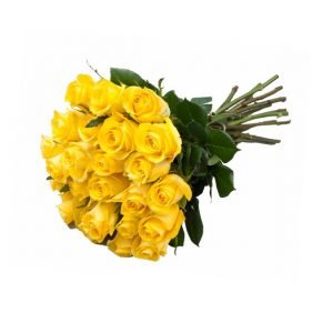 “Sunshine” 24 yellow roses bouquet