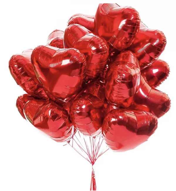 Red Heart balloon 18'' with helium