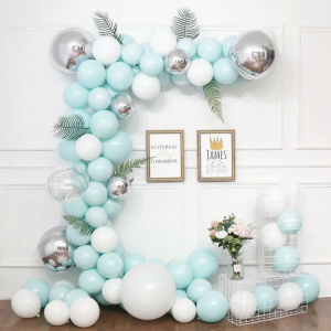 Balloons garland, set of 119pcs (BS-119P062), Tiffany Blue