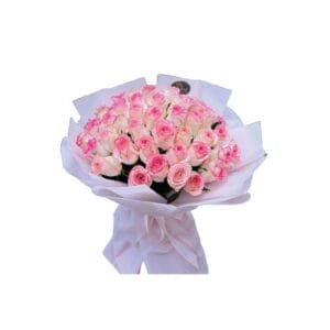 50 Pink Roses Bouquet