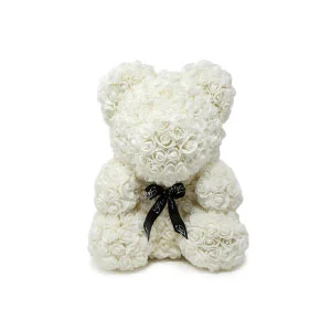 Foam Teddy Bear white, 20cm