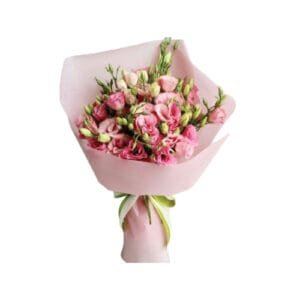 A Bunch of Pink Eustoma Bouquet