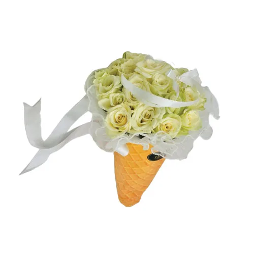 Cone White Bouquet