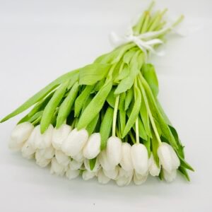 35 White Tulips Bouquet