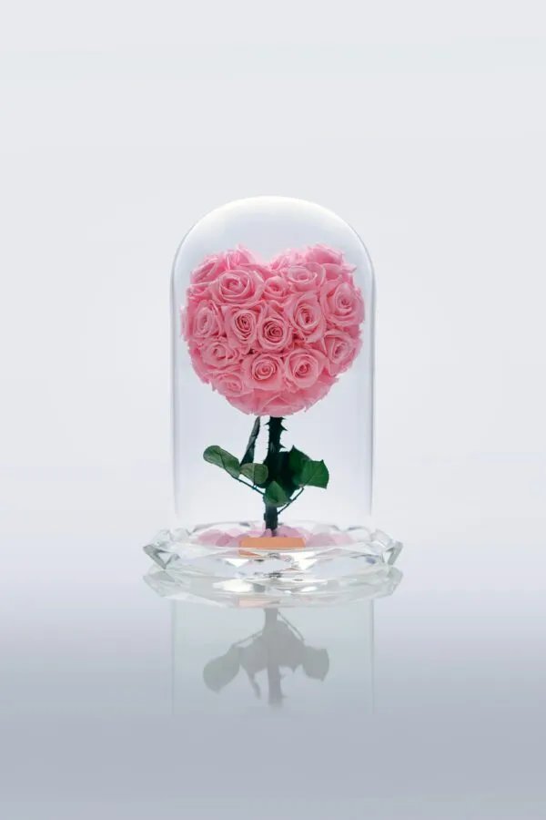 Crystal Infinity Roses Pink