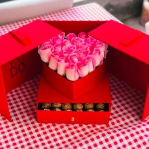 Pink Passion Arrangement – Red box