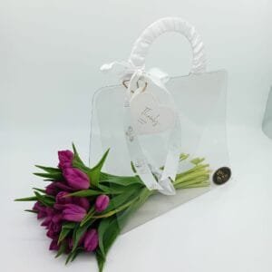 Tulips in Transparent Bag