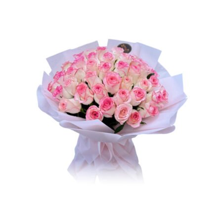 50 Pink Roses Bouquet