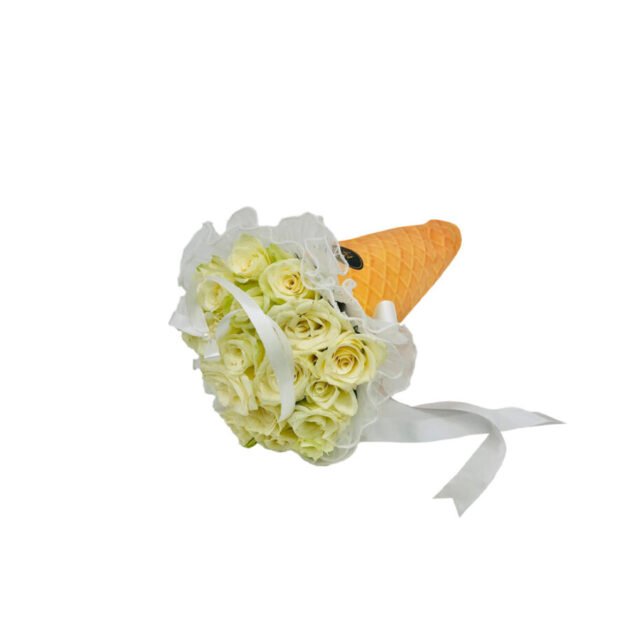 Cone white bouquet