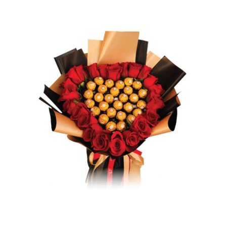 Love Bouquet (black & gold wrapping)