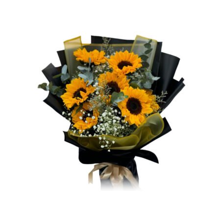 Elegant Sun Flowers Bouquet