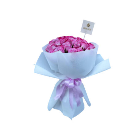 51 purple roses bouquet