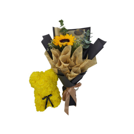 Be sunshine with yellow foam teddy