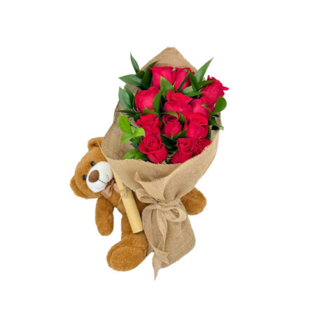 Jude Wrapping Bouquet & Teddy