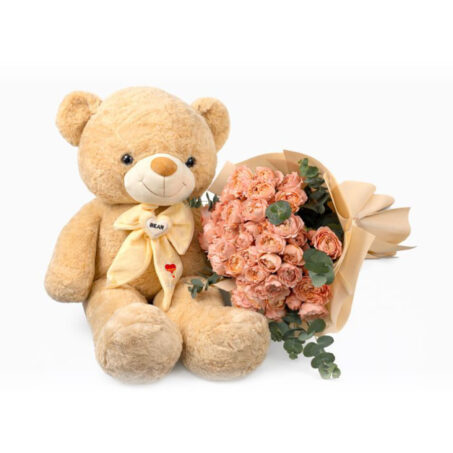 Julieta bouquet with teddy 100cm