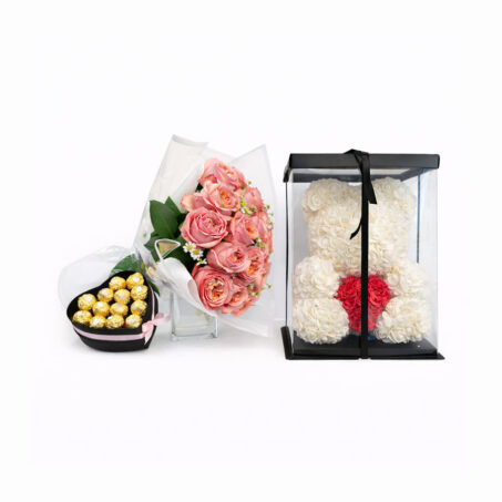 Rose Garden with Teddy & Ferrero