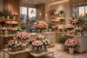Luxury flower boutique in Dubai with premium floral arrangements