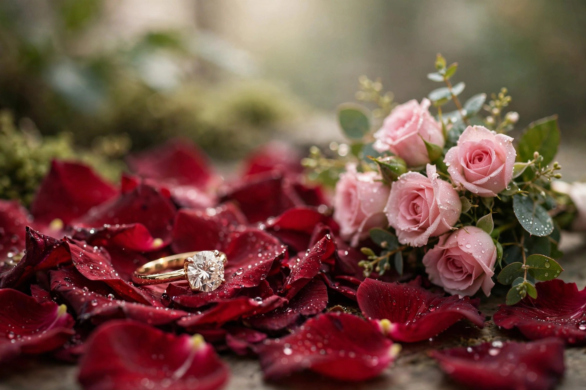 Grand red rose bouquet for a proposal celebration