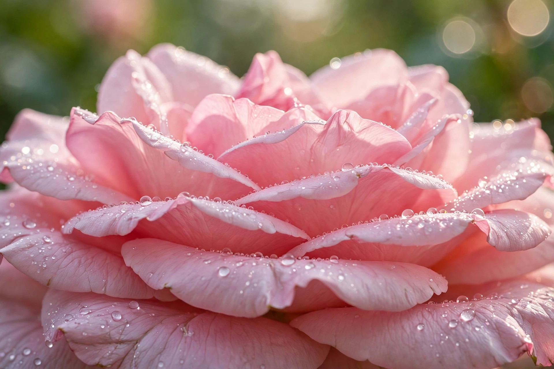Bouquet of pink roses in different shades